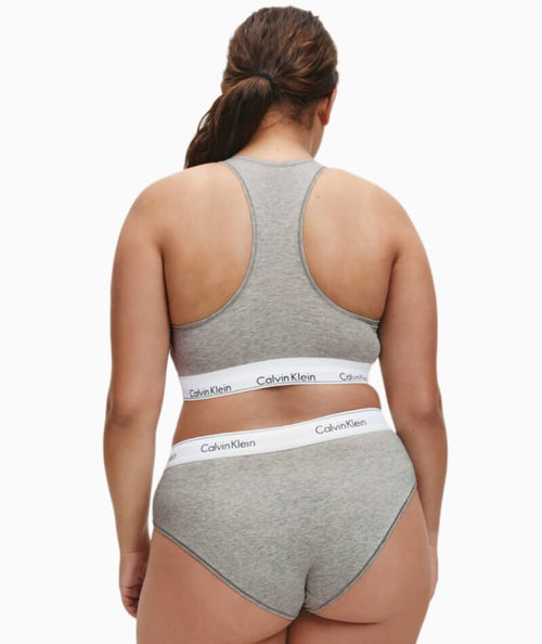 Calvin Klein Women's Underwear Modern Cotton Bikini Cut Briefs in Grey  Heather