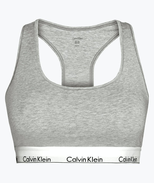 CALVIN KLEIN - Women's essential unpadded bralette - Grey - 000QF7185EP7X