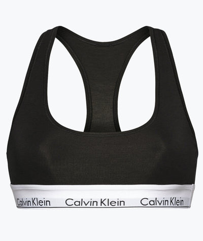 Fashion Women's Bras & Bra Sets Calvin Klein Calvin Klein Women's F3785E  Modern Cotton-Bralette Sports BraSize L White 