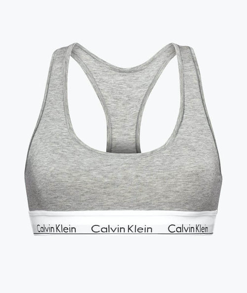 Calvin Klein Regular Modern Cotton Unlined Bralette Grey Heather