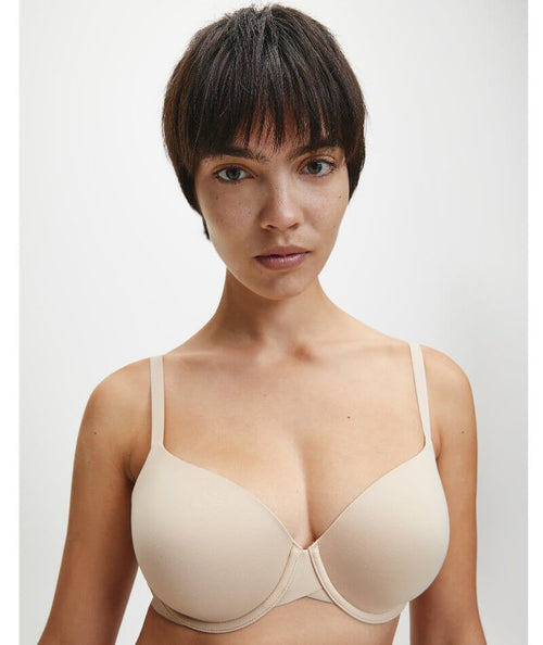 Calvin Klein Women's Perfectly Fit Modern T-Shirt Bra, Bare, 34D