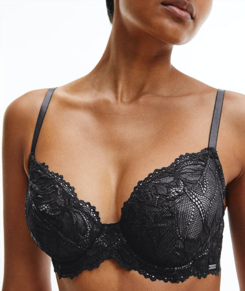 Calvin Klein Black Full Coverage Lined Bra, Black, 32B : :  Clothing, Shoes & Accessories