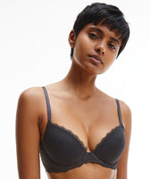 BNWT Calvin Klein Black Non-Wired Padded Perfectly Fit T-Shirt Bra Size 34C