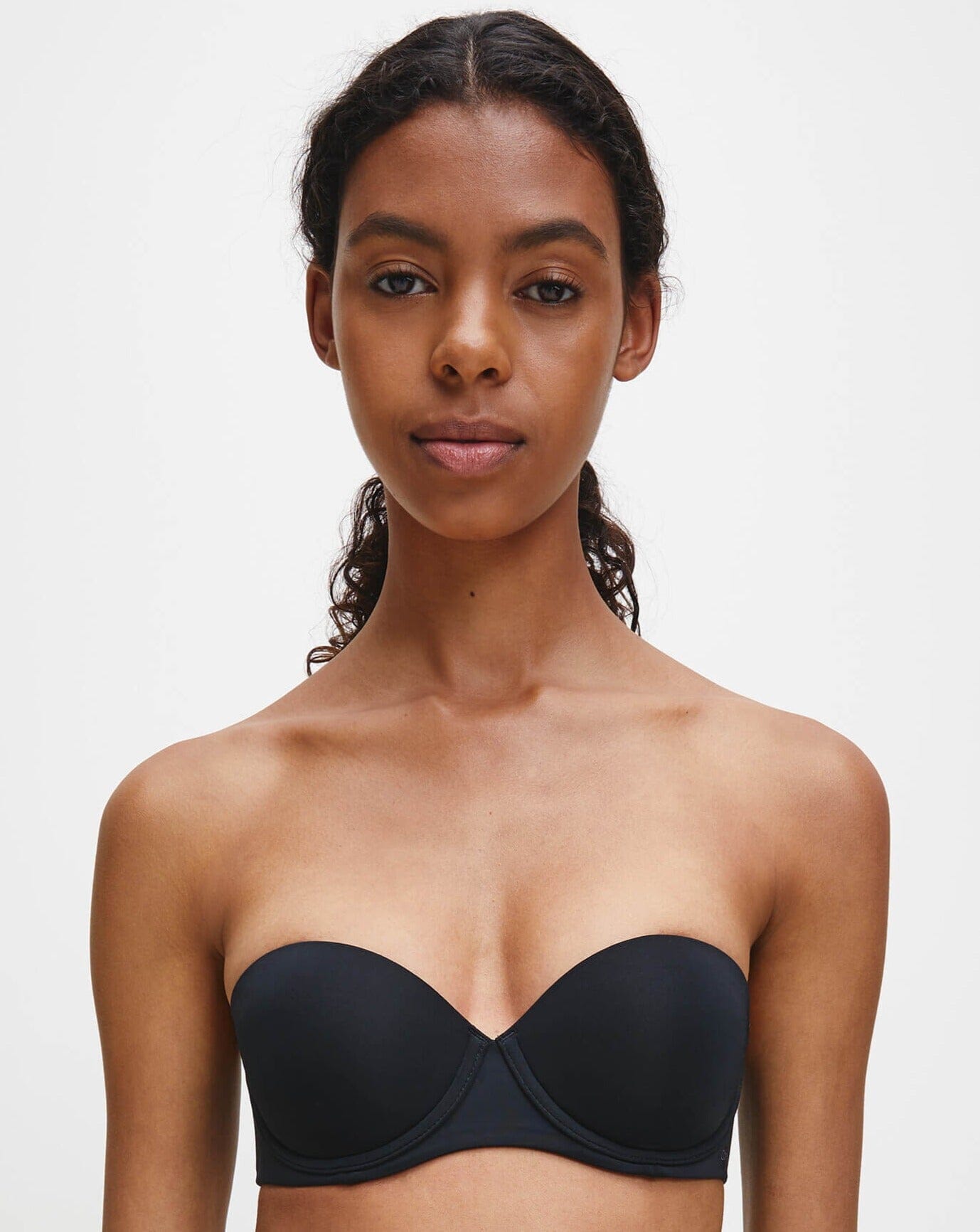 Womens Calvin Klein black Push-Up Strapless Bra