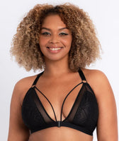 Mia Lace wire free bralette- Sapphire Fabulous and confident with