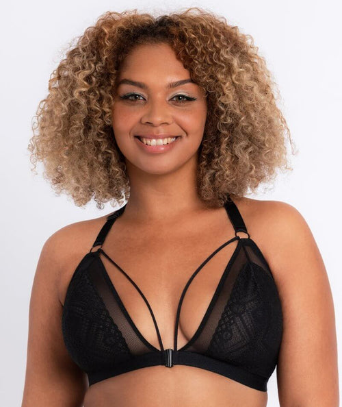 Plus Size Super Large Cup Ladies Bras Lace Bralette Bra Underwired