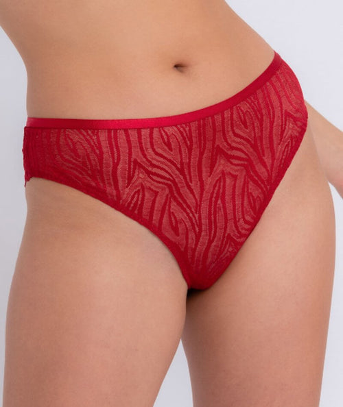 Lane Bryant Split Gusset Panty / Red