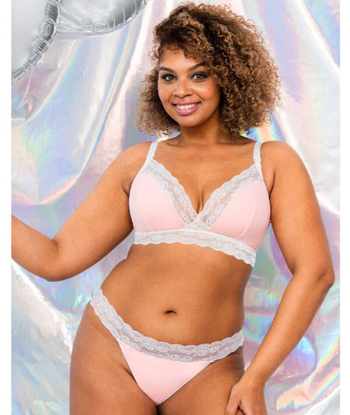 Curvy Kate Twice the Fun Reversible Wire-free Bralette - Pink