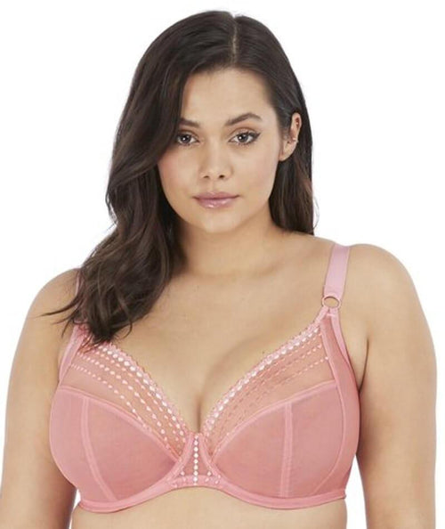 Elomi 8900, Matilda Unlined Plunge Underwire Bra (Crimson ONLY