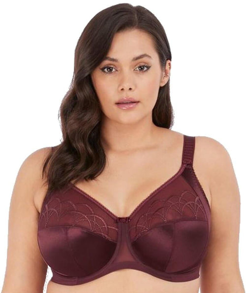 Elomi Women's Plus Size Underwire Full Cup Banded Bra, Cinnamon, 34HH