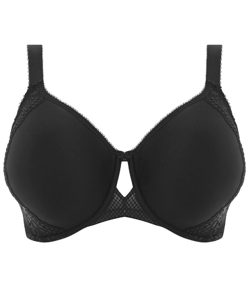 Elomi Charley Underwired Moulded Spacer Bra - Black - Curvy