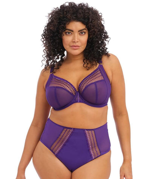 Elomi Matilda Banded Plunge Underwire Bra (8900),38G,Iris