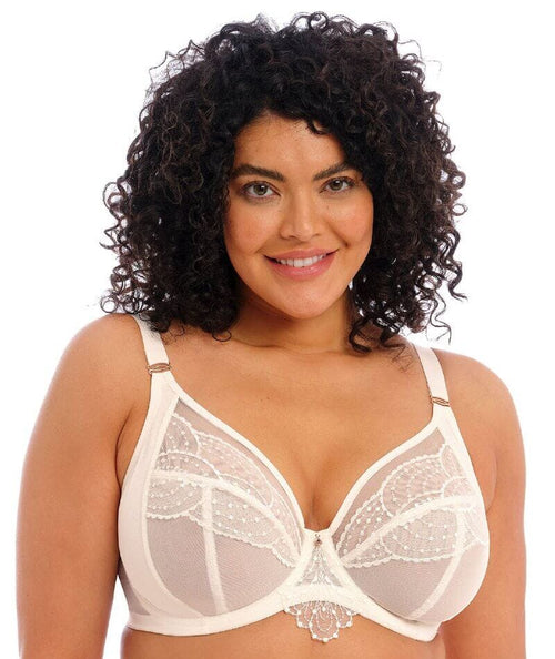 Elomi Women's Plus Size Underwire Plunge Bra, Storm, 32H at