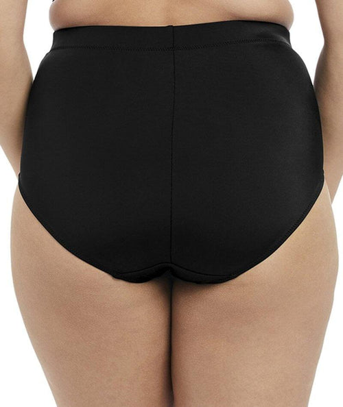 Elomi Swim Essentials Underwired Plunge Bikini Top - Black