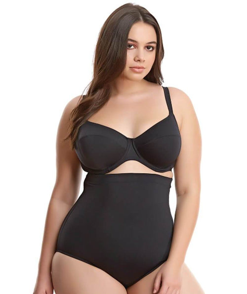 Elomi Swimwear Essentials Black High Waist Bikini Bottom 7604 – The Bra  Genie