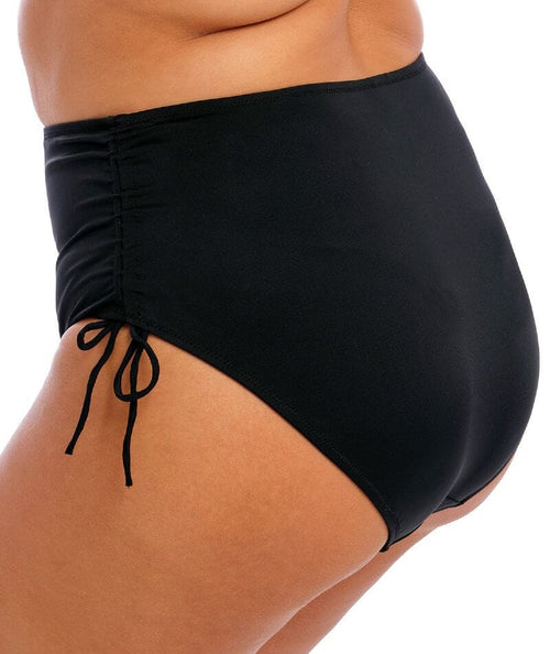 Elomi Plain Sailing Adjustable Bikini Swim Brief in Black - Busted Bra Shop
