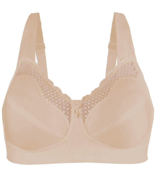 Exquisite Form Fully Cotton Soft Cup Bra With Lace