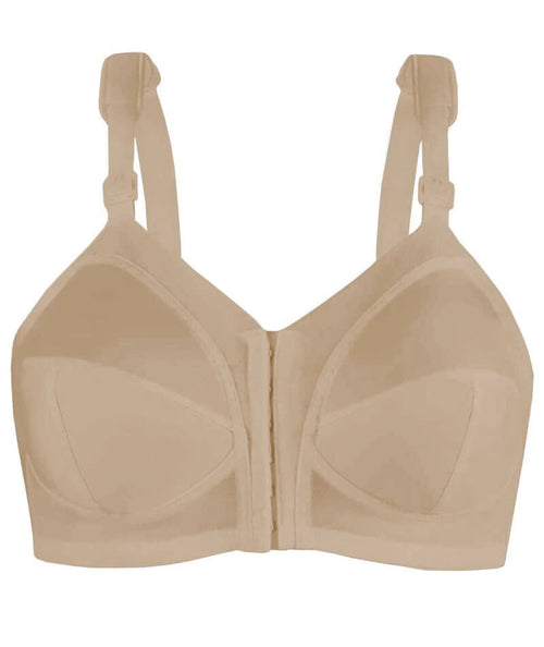 Exquisite Form Fully Front Close Wire-free Classic Support Bra - Nude - Curvy  Bras