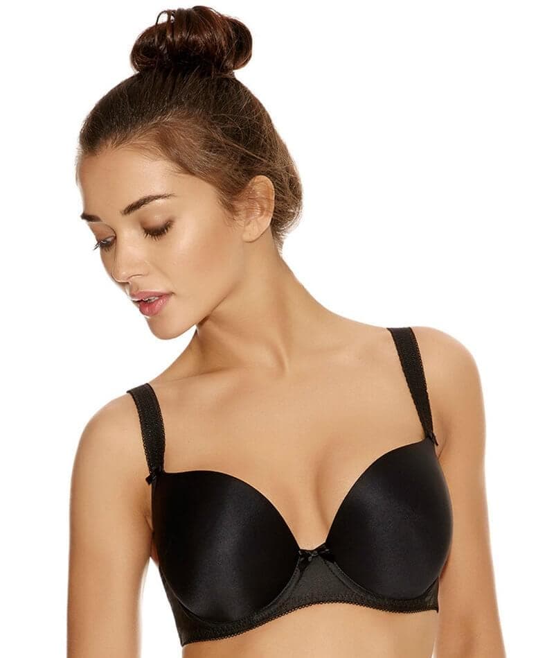 Freya Deco Underwire Molded Plunge Bra Style AA4234-BLK