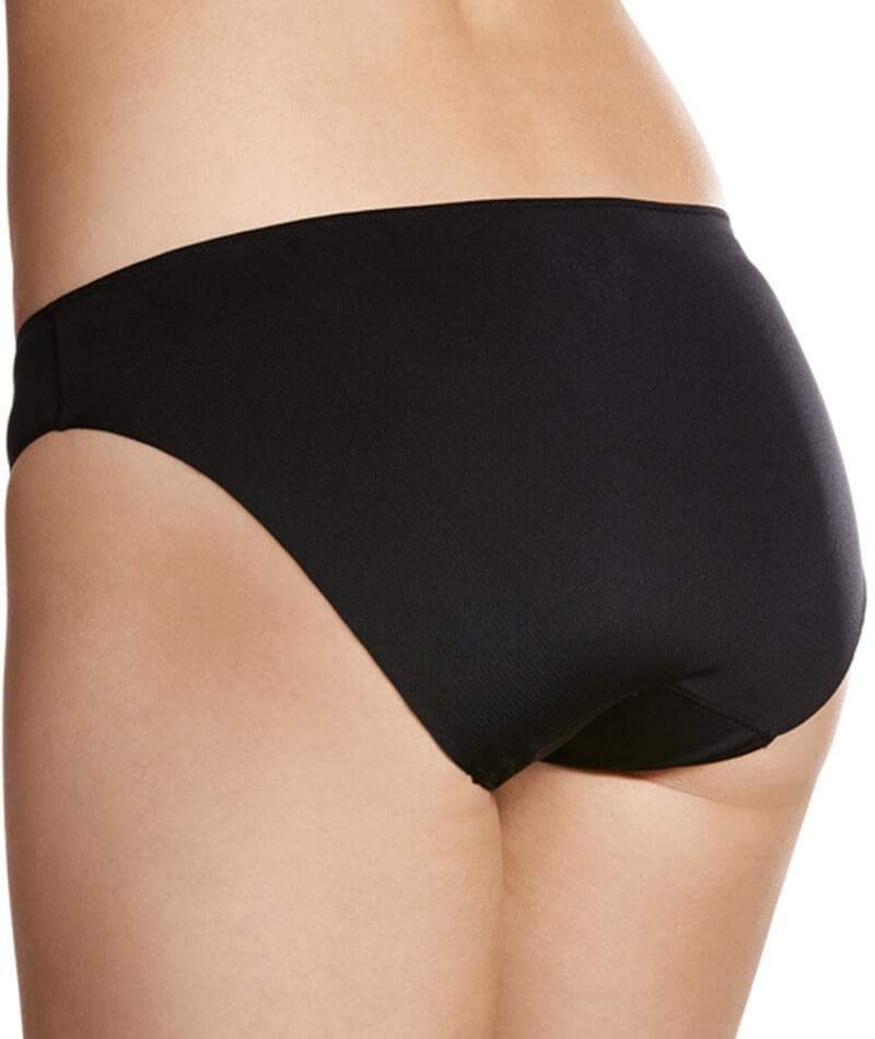 Jockey Womens Microfiber Tagless Bikini Panty Black 6 