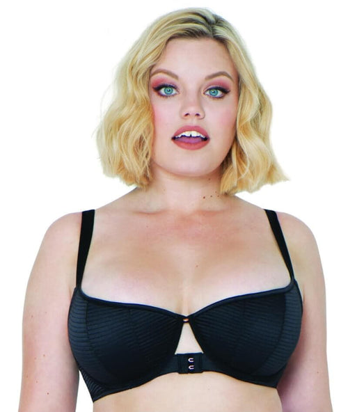 Scantilly Centrepiece Half Cup Bra Black – Curvy Kate US