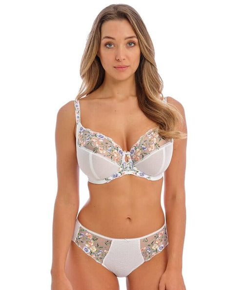 Fantasie Aurelia Underwired Side Support Bra - White - Curvy Bras