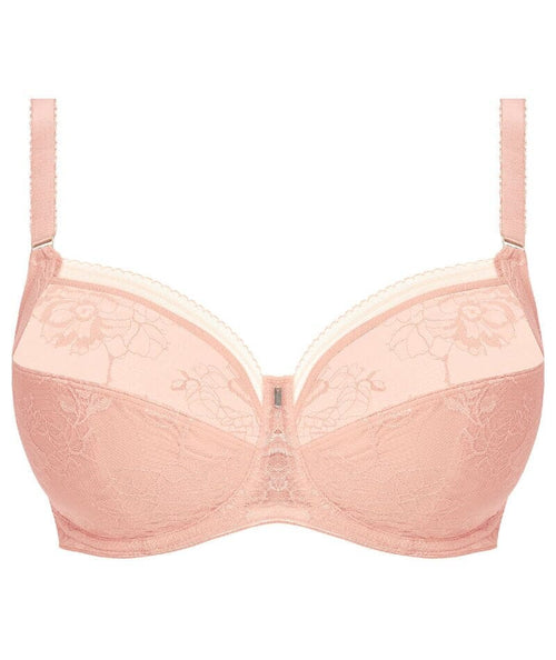 Fantasie Fusion Lace Underwire Full Cup Side Support Bra - Blush - Curvy  Bras