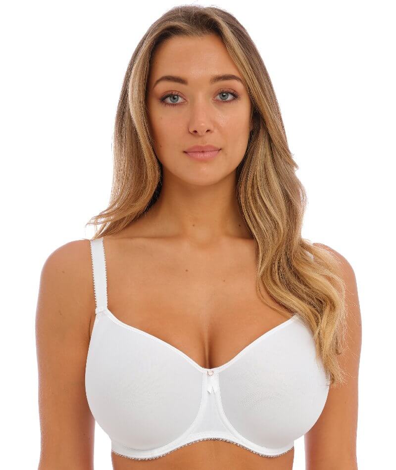 New Style Skin-Friendly Soft Full-Cup Nylon Breathable White