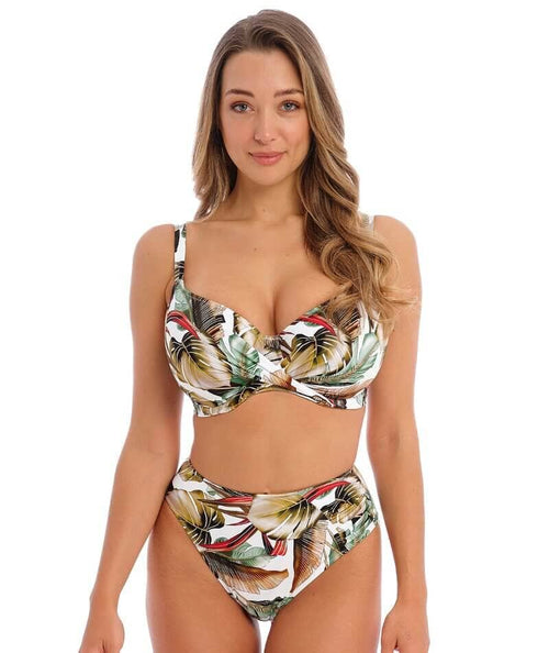 Fantasie Swim East Hampton Underwire Gathered Full Cup Bikini Top - Bl -  Curvy