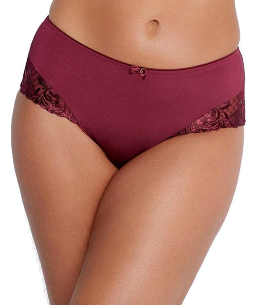 Fayreform Lace Perfect Midi Brief In Biking Red