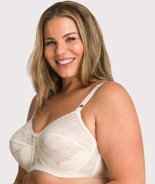 Fayreform Charlotte Underwire Bra - White - Curvy Bras