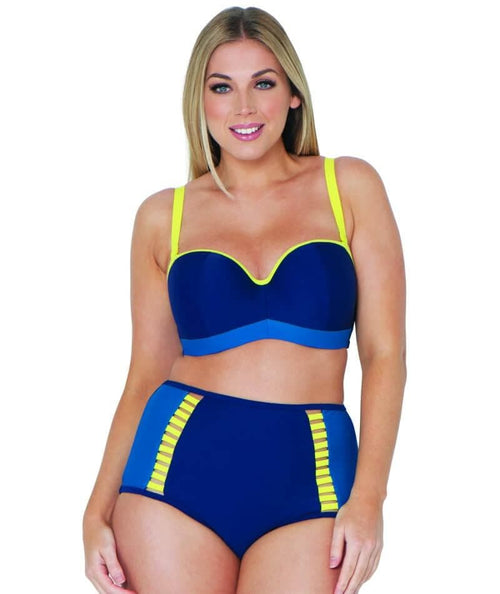 Curvy Kate Wanderlust Bandeau Bikini Top Blue Mix – Uplifting, LLC