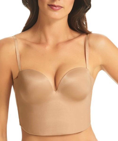 Finelines Refined Backless Bodysuit - Nude - Curvy