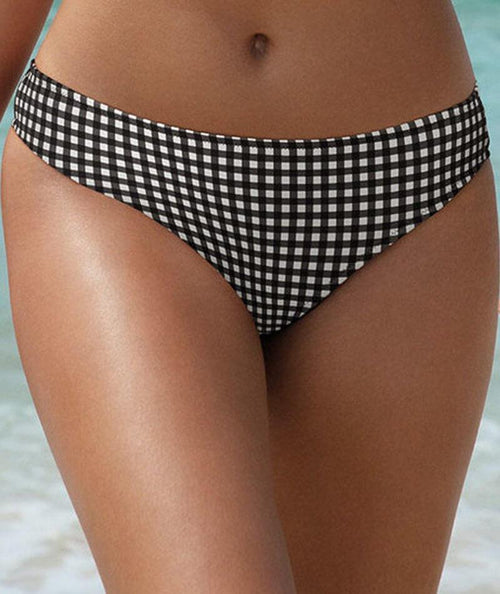 Freya Swim Check In Underwired High Apex Bikini Top - Monochrome - Curvy