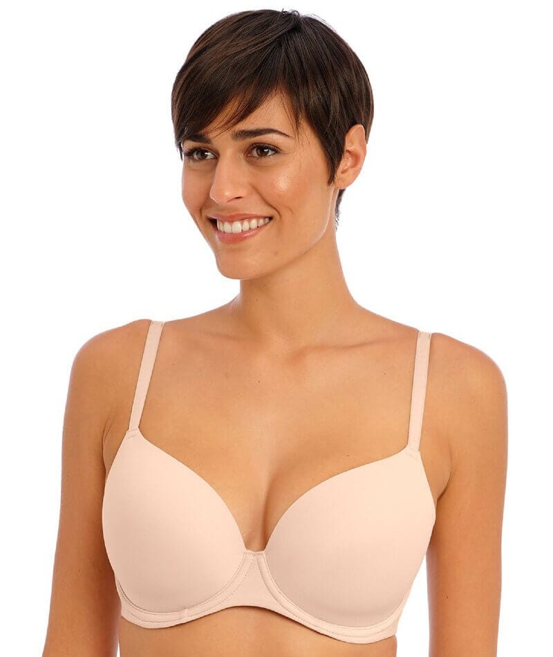 Womens Ivory Everyday Luxe Lace Trim T-Shirt Bra