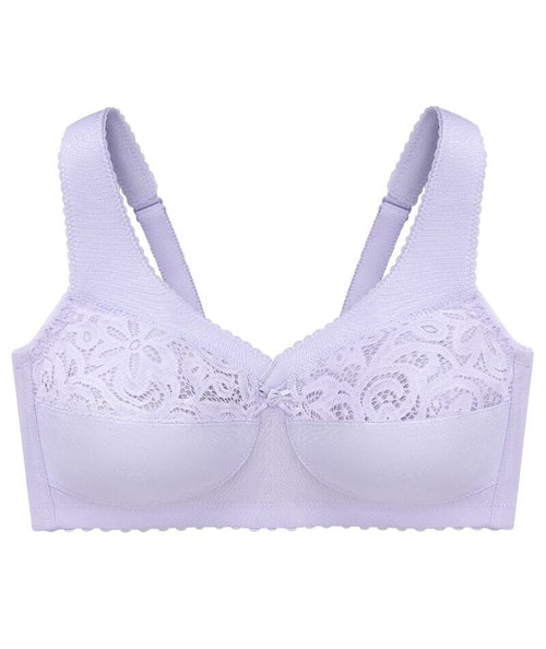 Glamorise MagicLift Cotton Wire-free Support Bra - Lilac