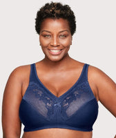 Celeste Black Non Wired Bra, D-GG Cup Sizes, Recycled Lace – Miss Mandalay