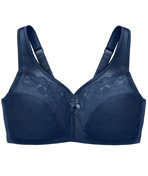 Glamorise Womens Magiclift Minimizer Wirefree Bra 1003 Blue 44d : Target