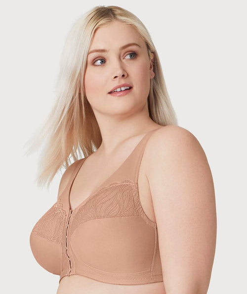 Full Figure Plus Size MagicLift Natural Shape Front-Close Bra