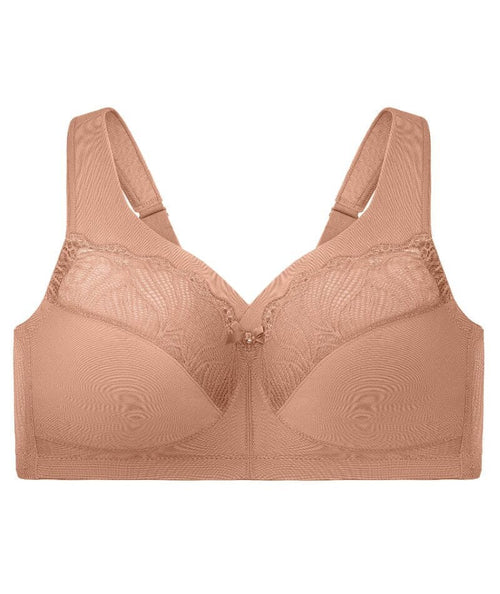 Glamorise Womens Magiclift Natural Shape Support Wirefree Bra 1010 Café 38i  : Target