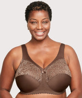 Glamorise MagicLift Original Wire-free Support Bra - Dark Teal - Curvy Bras