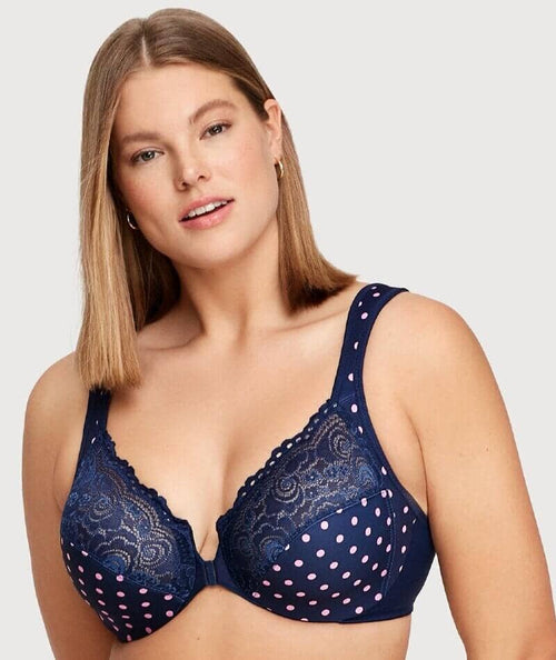 Buy Navy Front Fastening DD+ Comfort Bra from Next Luxembourg