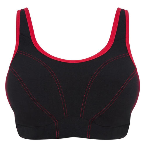 Buy Souluxe Black Seamed Sports Bra in UAE - bfab