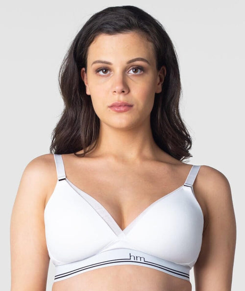 Hotmilk Icon Cotton Multifit Wire-free Nursing Bra - Black - Curvy Bras