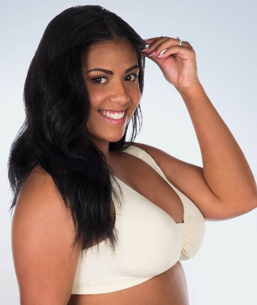 LEADING LADY Meryl Cotton Front Closure Leisure Bra : : Clothing,  Shoes & Accessories