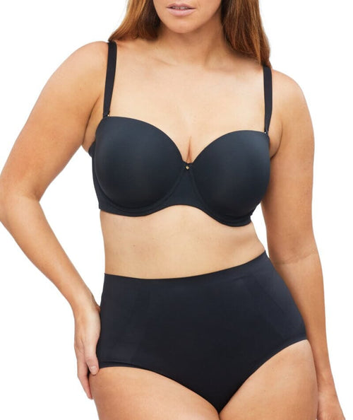 Nancy Ganz Body Define Strapless Full Cup Contour Bra - Black - Curvy Bras