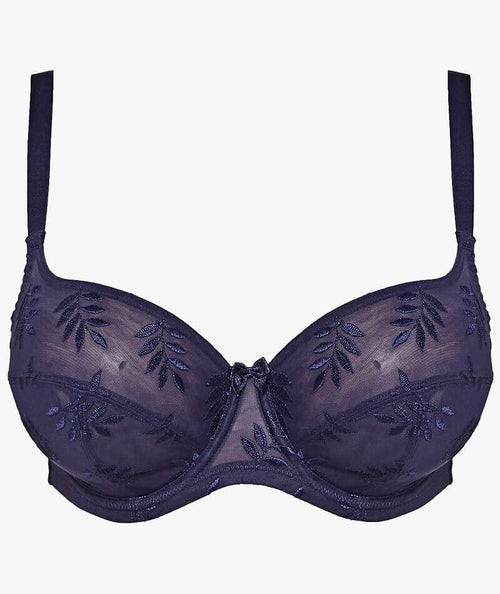 Panache Navy Tango Plunge Bra, Size US 32E NWOT