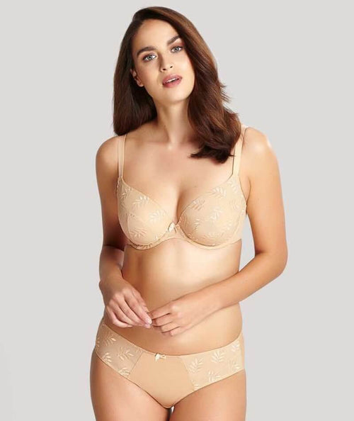 Panache Tango Underwired Plunge Bra - Nude - Curvy