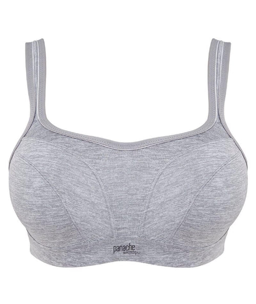 Panache Sport Underwired Sports Bra - Grey Marl - Curvy