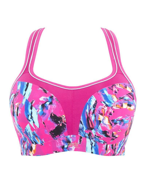 Panache Sport Underwired Sports Bra - Abstract Orchid - Curvy